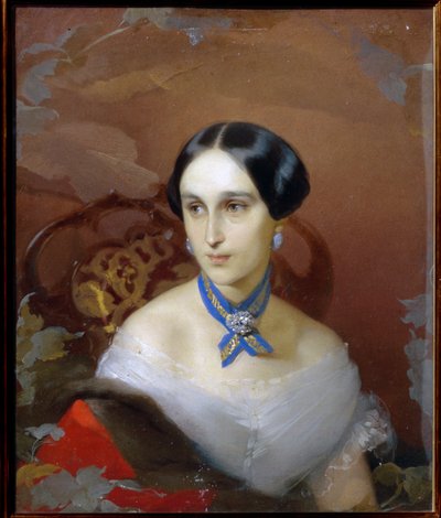 Retrato de Natalia Pushkina Lanskaya (Natalia Nikolaievna Gontcharova de Timofei Andreyevich Neff