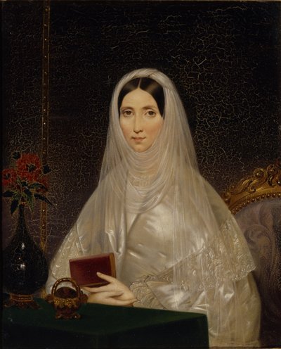 Retrato de la Condesa Tatyana Golitsyna Potemkina, años 1840 de Timofei Andreyevich Neff