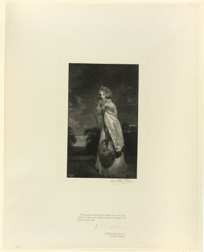 Lady Derby (Miss Farren), de los Viejos Maestros Ingleses de Timothy Cole