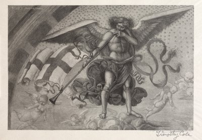 Viejos maestros italianos: Ángel tocando una trompeta, 1888-1892 de Timothy Cole