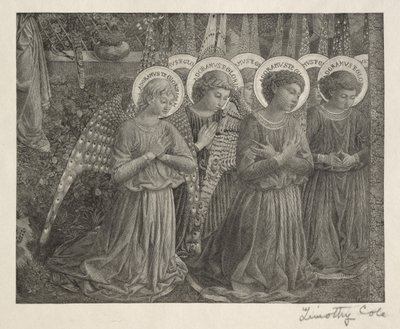 Viejos maestros italianos: Grupo de ángeles, 1888-1892 de Timothy Cole