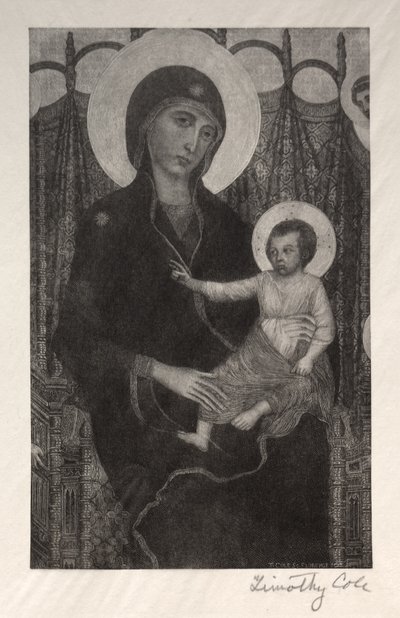Madonna y Niño, 1885 de Timothy Cole
