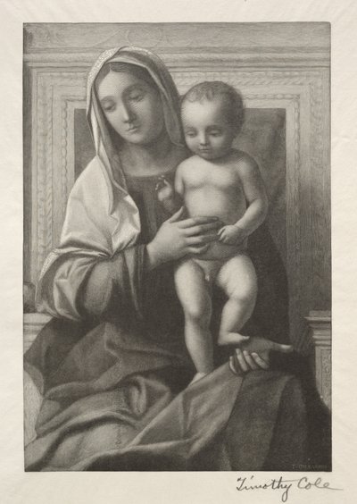 Viejos Maestros Italianos: Madonna y Niño, 1888-1892 de Timothy Cole