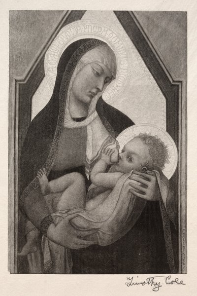 Viejos maestros italianos: Madonna y el niño, 1888-1892 de Timothy Cole