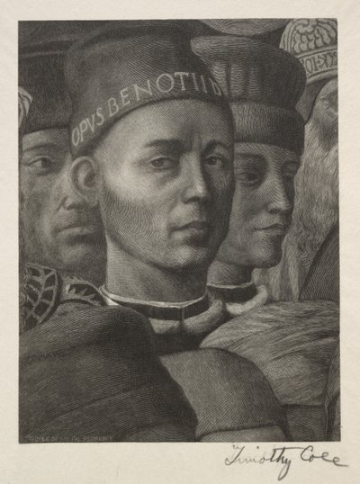 Viejos Maestros Italianos: Retrato de Benozzo Gozzoli, 1888-1892 de Timothy Cole