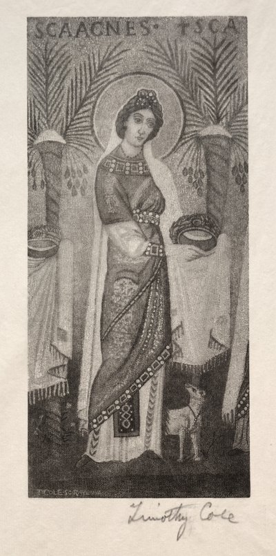Viejos Maestros Italianos: Santa Inés de Timothy Cole