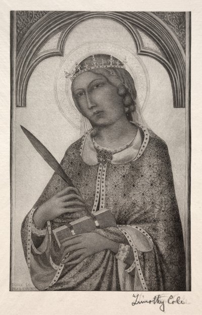 Viejos maestros italianos: Santa Catalina de Alejandría, 1888-1892 de Timothy Cole