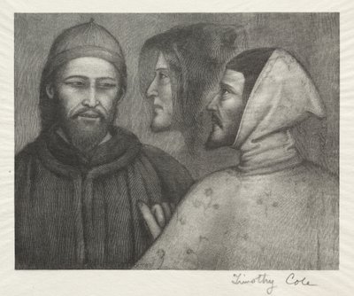 Viejos maestros italianos: Tres cabezas, 1885 de Timothy Cole