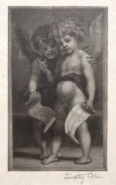 Viejos Maestros Italianos: Dos ángeles niños, 1888-1892 de Timothy Cole