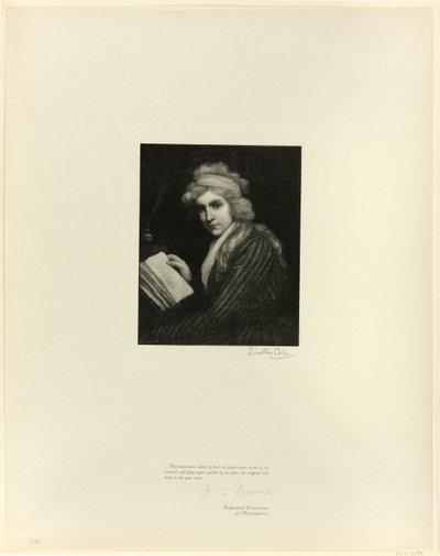 Retrato de Mary Wollstonecraft, de Maestros Ingleses Antiguos de Timothy Cole