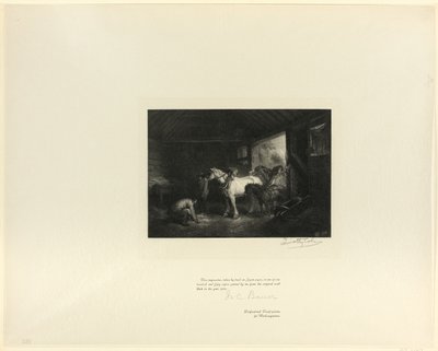 Interior de Establo, de Viejos Maestros Ingleses de Timothy Cole