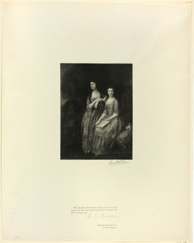 Las hermanas: Sra. Sheridan y Sra. Tickell, de Maestros Ingleses Antiguos de Timothy Cole
