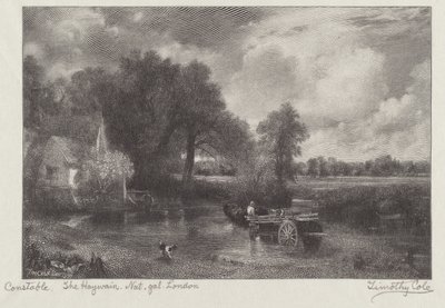 El carro de heno de Timothy Cole after John Constable