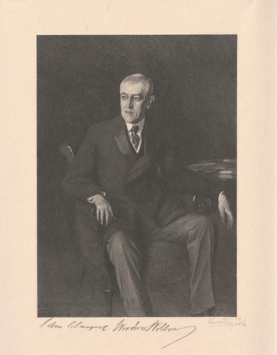 Woodrow Wilson de Timothy Cole, after John Singer Sargent