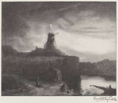 El Molino de Timothy Cole after Rembrandt van Rijn