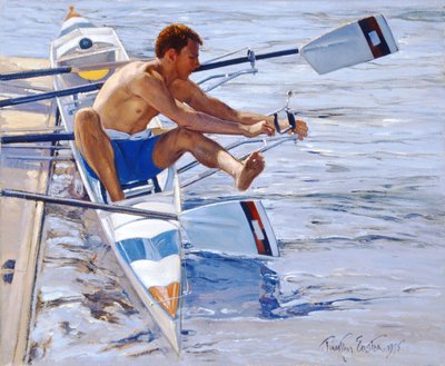 Arreglando la puerta, Henley, 1998 de Timothy Easton