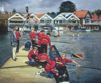 Hacia los cobertizos de botes, Henley, 1997 de Timothy Easton