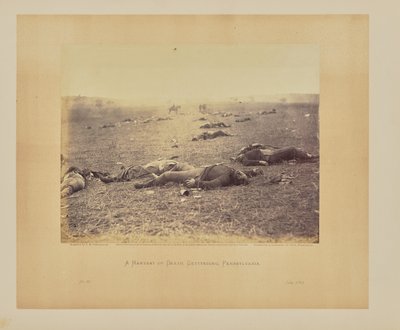 Una cosecha de muerte, Gettysburg, Pensilvania de Timothy H. OSullivan