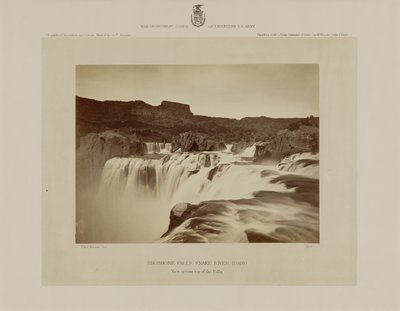 Cataratas Shoshone, río Snake, Idaho, vista desde lo alto de las cataratas de Timothy H. O