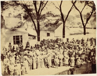 Esclavos, Plantación de J. J. Smith, Carolina del Sur de Timothy H. OSullivan