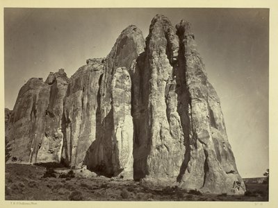El lado sur de la Roca de la Inscripción, 1873 de Timothy OSullivan