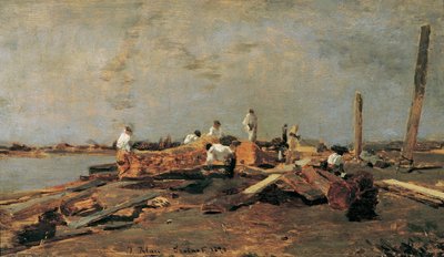 Vigas en el Tisza de Tina Blau
