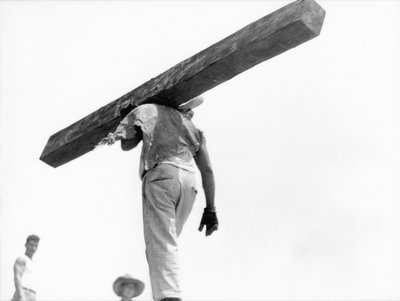 Trabajador de la construcción, Ciudad de México, 1927 de Tina Modotti