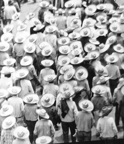 Marcha de los trabajadores, Ciudad de México, 1926 de Tina Modotti
