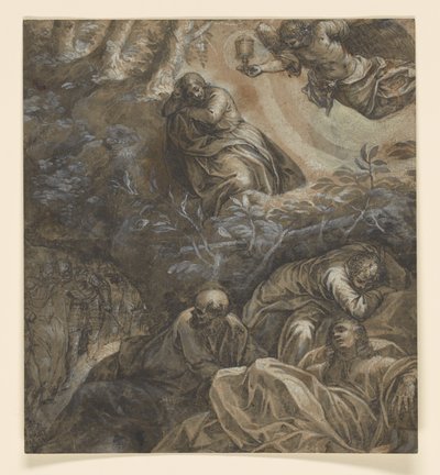 Cristo en el jardín de los olivos de Tintoretto