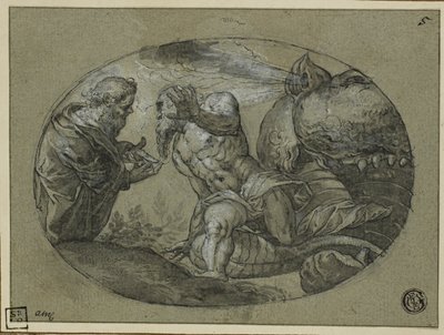 Jonás arrojado por la ballena de Tintoretto