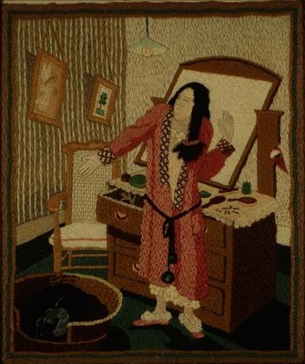 Bostezo (bordado de lana) de Tirzah Ravilious