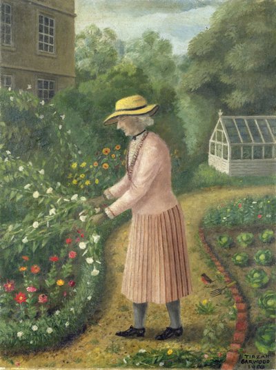 Mujer inglesa (Sra. Nicholas de Copford Place, de 96 años) de Tirzah Ravilious