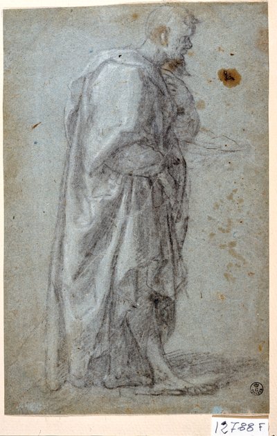 Apóstol (tiza sobre papel) de Titian (c.1488 1576)
