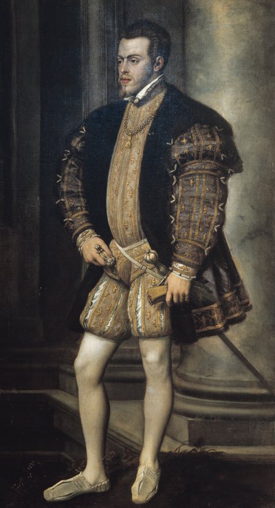 Retrato de Felipe II de España de Titian (c.1488 1576)