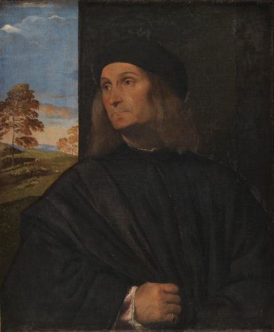Retrato del pintor veneciano Giovanni Bellini? de Tiziano Vecelli