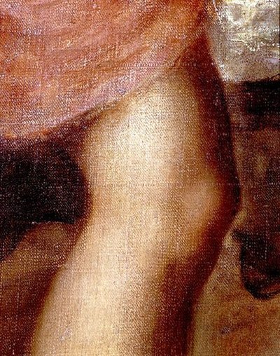 La muerte de Acteón, detalle de la rodilla de Diana, c.1565 (detalle) de Titian (c.1488 1576)