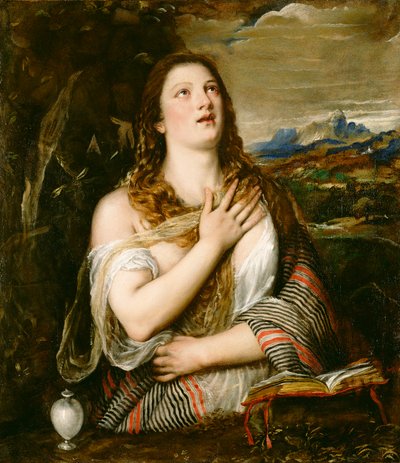 La Magdalena penitente, c.1555-65 de Tiziano Vecelli