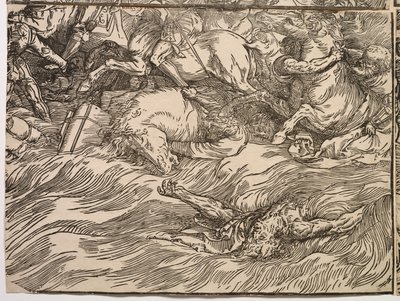 Sumersión del ejército del Faraón en el Mar Rojo de Titian (c.1488 1576)
