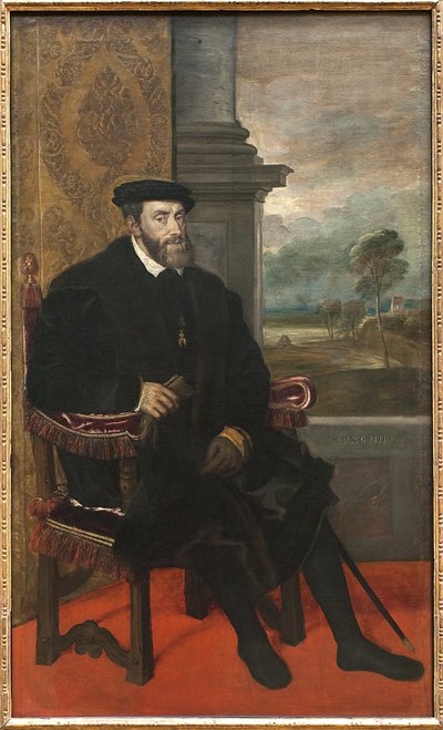 Emperador Carlos V (Carlos de Habsburgo) de Tiziano Vecelli