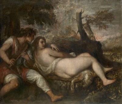 Ninfa y pastor de Tiziano Vecelli