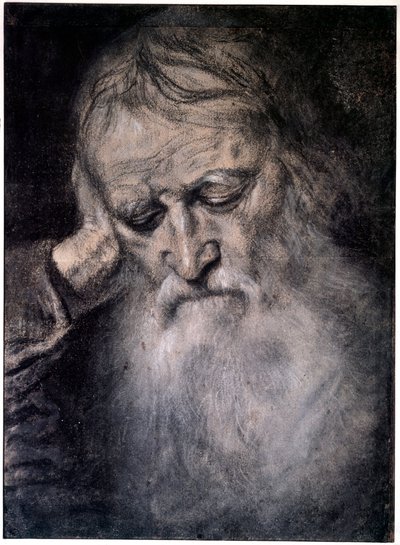 Cabeza de anciano de Tiziano Vecelli
