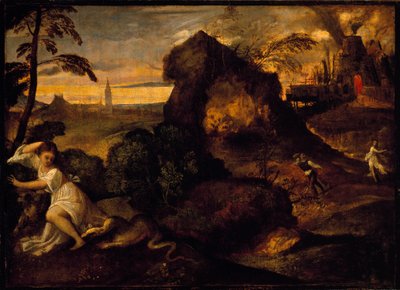 Orfeo y Eurídice de Tiziano Vecelli