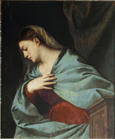 Políptico Averoldi: Virgen Anunciada de Titian (c.1488 1576)