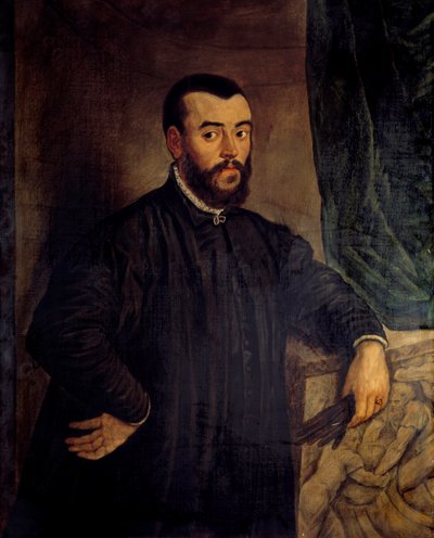 Retrato de André Vesale (Andreas Vesalius) (1514-1564), anatomista y médico de Carlos V de Tiziano Vecelli
