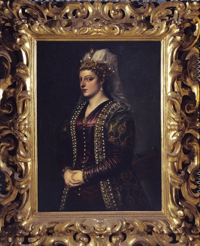 Retrato de Caterina Coronaro 1542 de Tiziano Vecelli