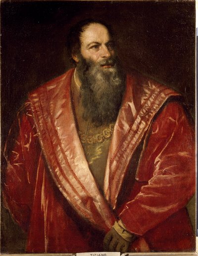 Retrato de Pietro Aretino de Tiziano Vecelli