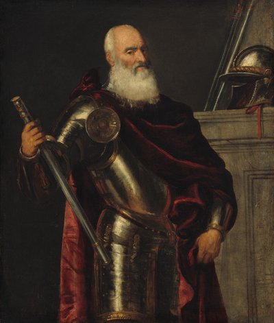 Retrato de Vincenzo Cappello, almirante de Tiziano Vecelli