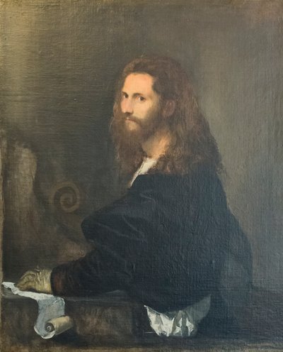 Retrato de un músico de Titian (c.1488 1576)