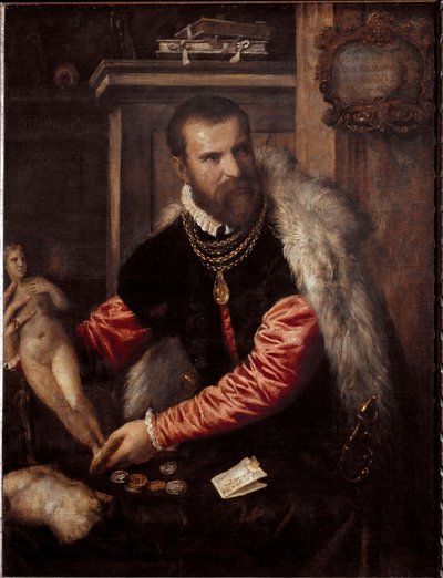Retrato del anticuario y coleccionista Jacopo Strada de Tiziano Vecelli