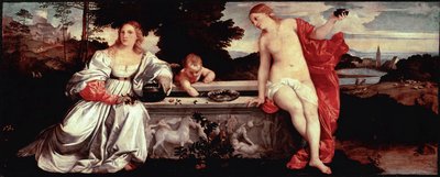 Amor sagrado y amor profano de Tiziano Vecelli